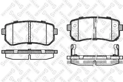 Комплект тормозных колодок, дисковый тормоз STELLOX купить